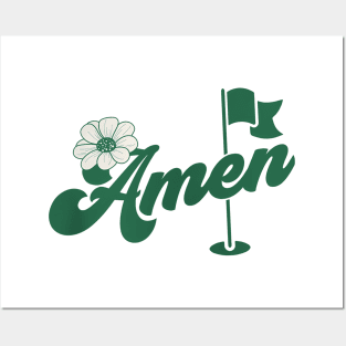 Amen Masters Golf - Masters Golf Azalea Posters and Art